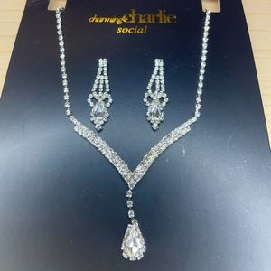 luxurious Charming Charlie necklace and earring set